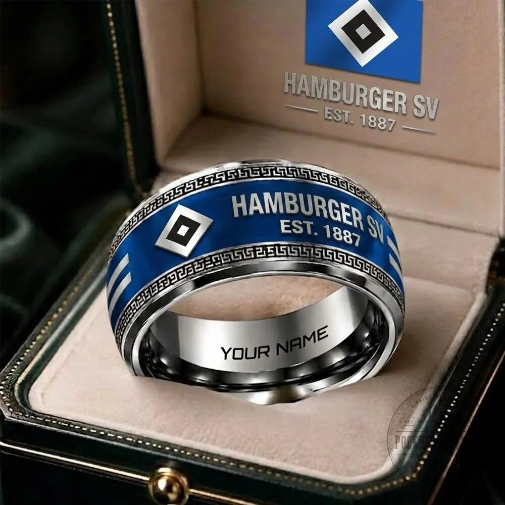 Hamburger SV Bundesliga Football Club Personalized Ring 2 Hamburger SV Bundesliga Football Club Personalized Ring