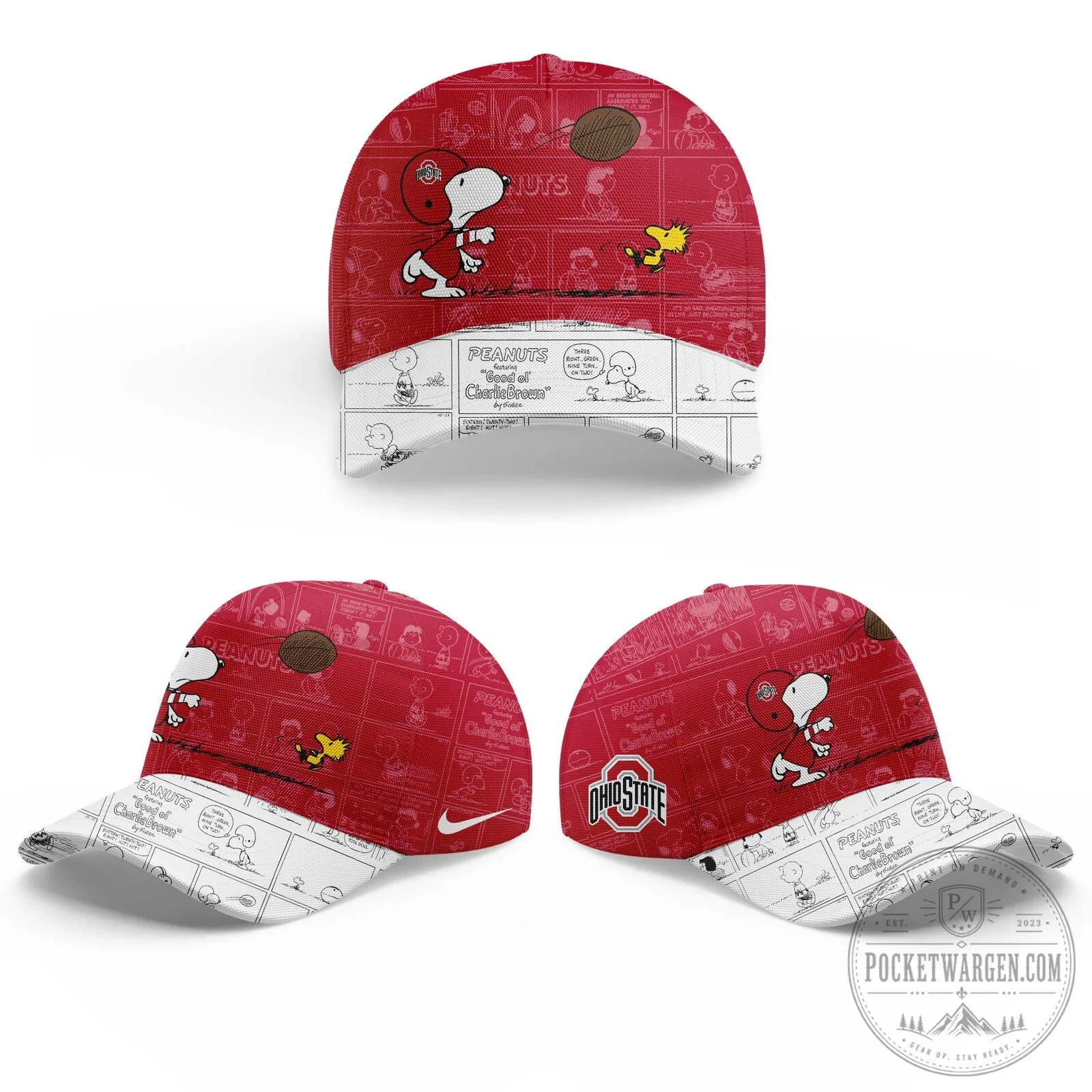 Snoopy Hoodie for Ohio State Football's 75th Anniversary with Peanuts Design 13 Snoopy Hoodie for Ohio State Football