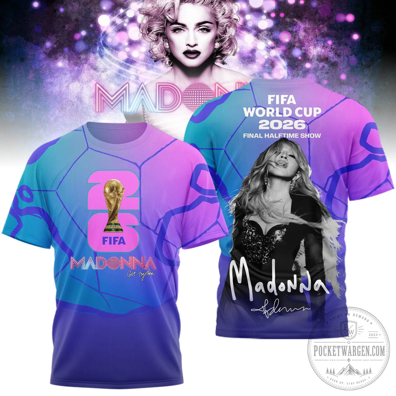 Madonna FIFA World Cup 2026 Final Halftime Show All-Over Print T-Shirt