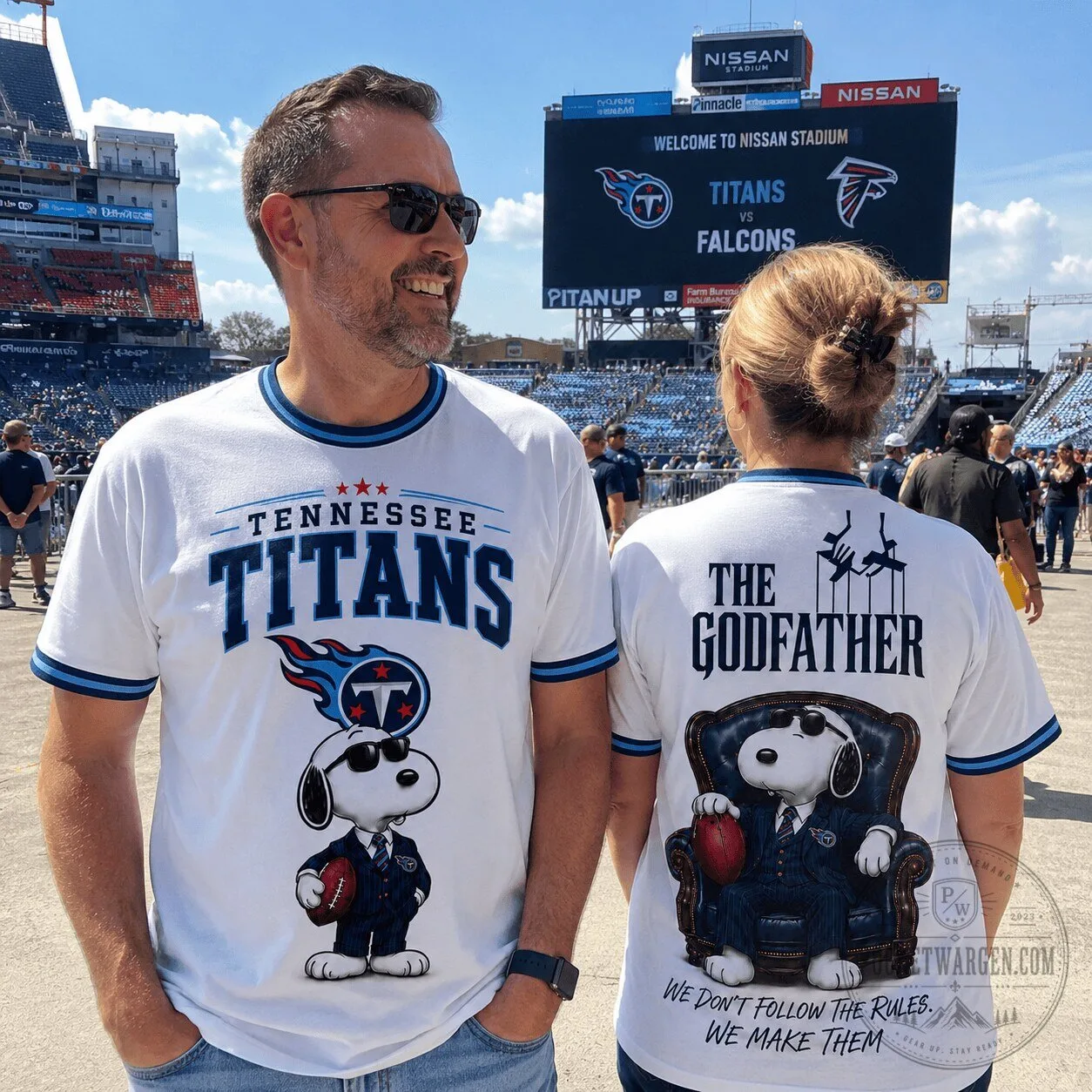 Tennessee Titans Football Game Snoopy The Godfather Rule Maker T-Shirt