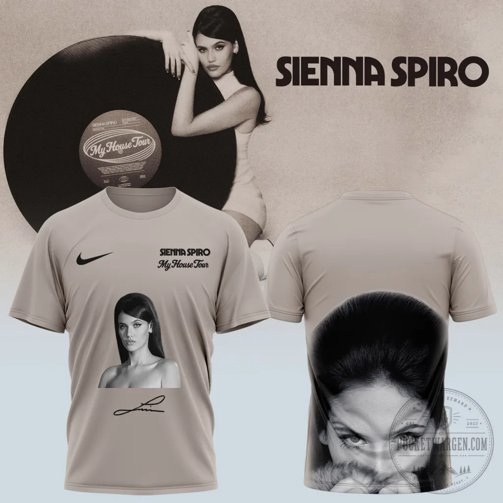 2026 Limited Signature Shirt from .SIENNA SPIRO's My House Tour Edition 2026 Limited Signature Shirt from .SIENNA SPIRO's "My House Tour" Edition