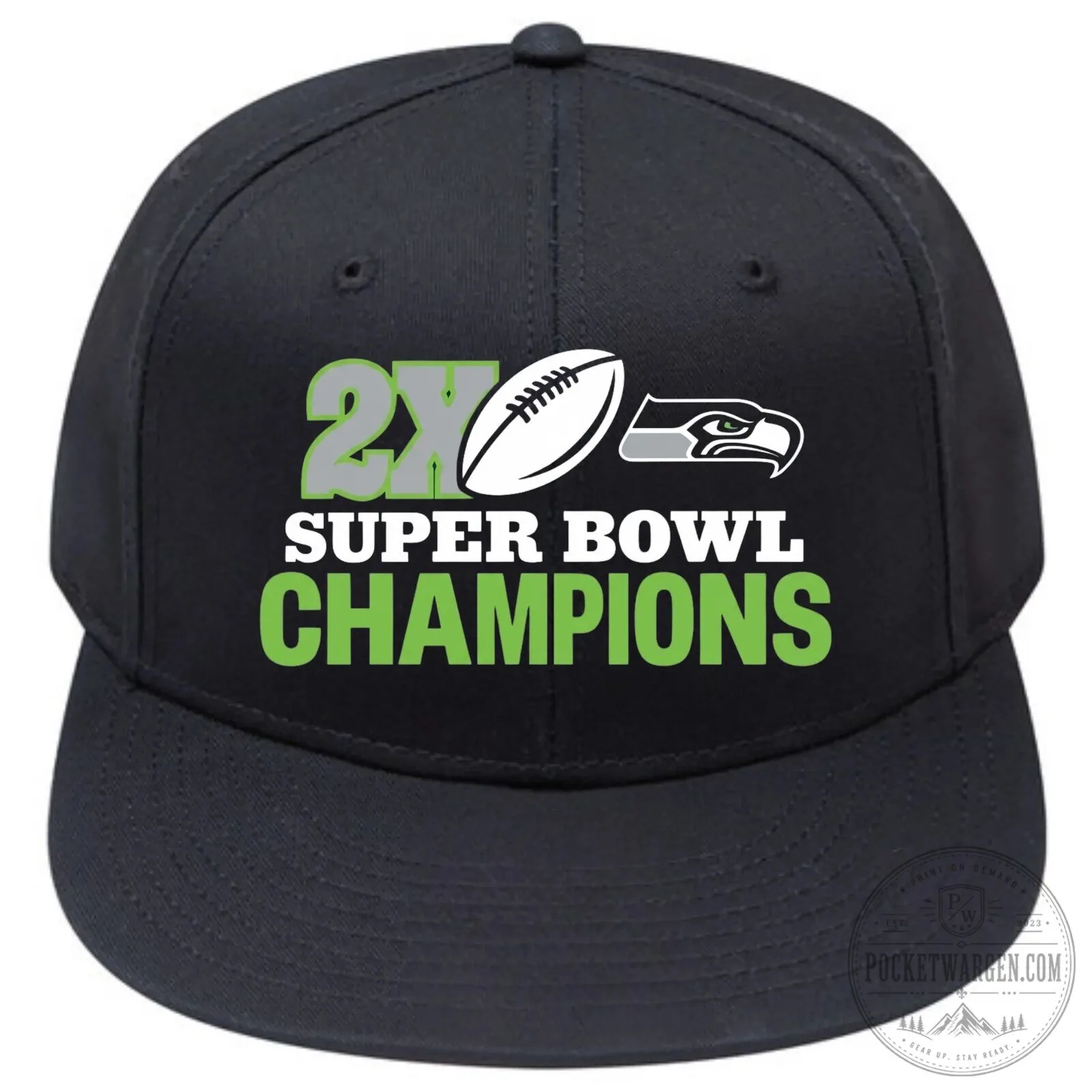 Seattle Seahawks Super Bowl Champions Football Team Fan Cap Hat
