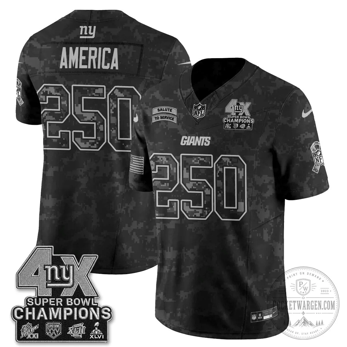 New York Giants Salute To Service Vapor Football Jersey 90 New York Giants Salute To Service Vapor Football Jersey