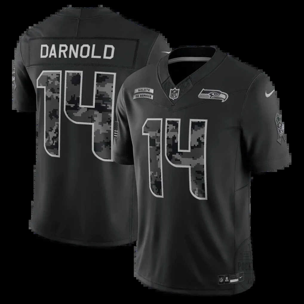 Sam Darnold Seattle Seahawks Black Salute To Service Football Jersey