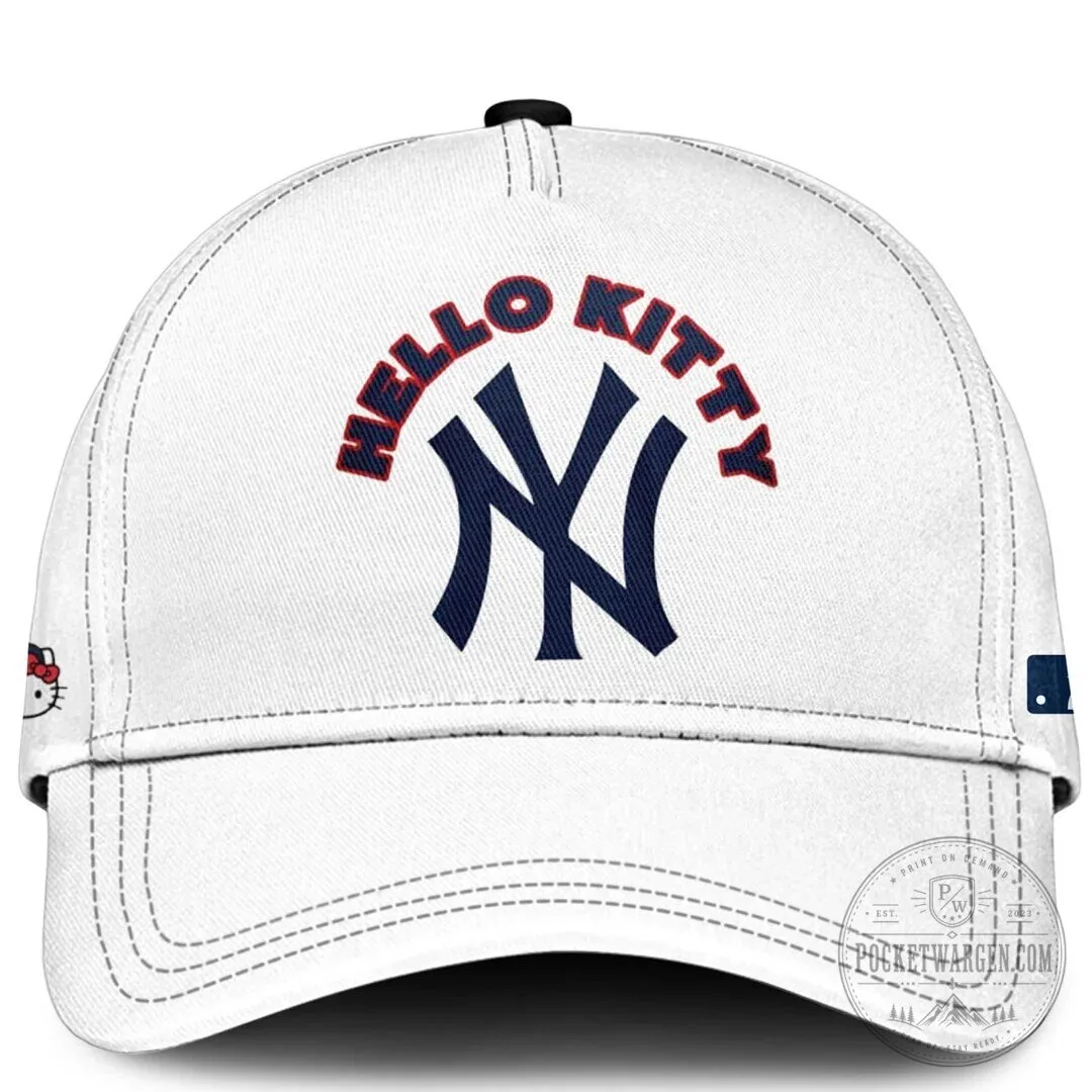 New York Yankees Game Hello Kitty Baseball Graphic T-Shirt 12 New York Yankees Game Hello Kitty Baseball Graphic T-Shirt