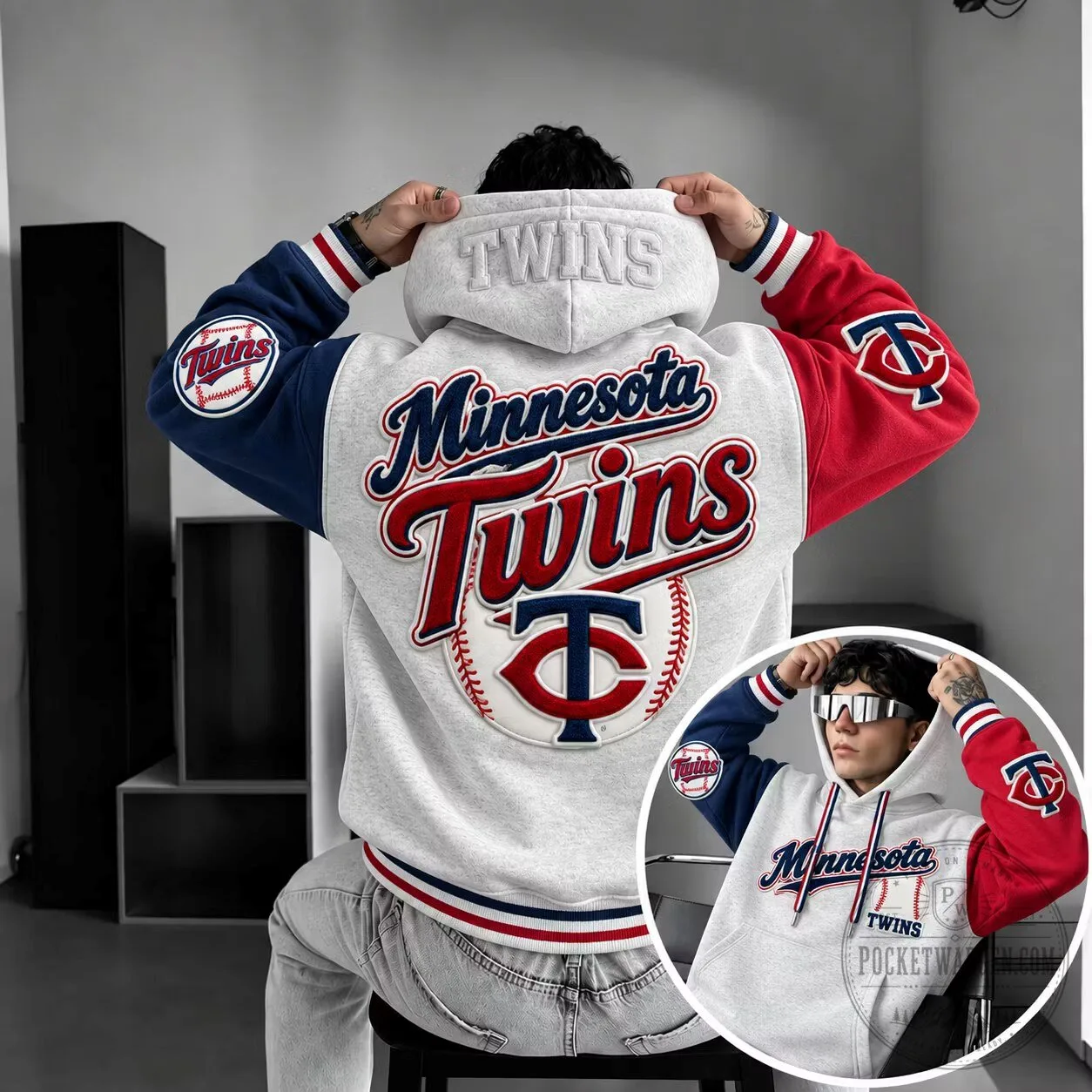 Minnesota Twins Major League Baseball Team Logo Hoodie 1 Minnesota Twins Major League Baseball Team Logo Hoodie