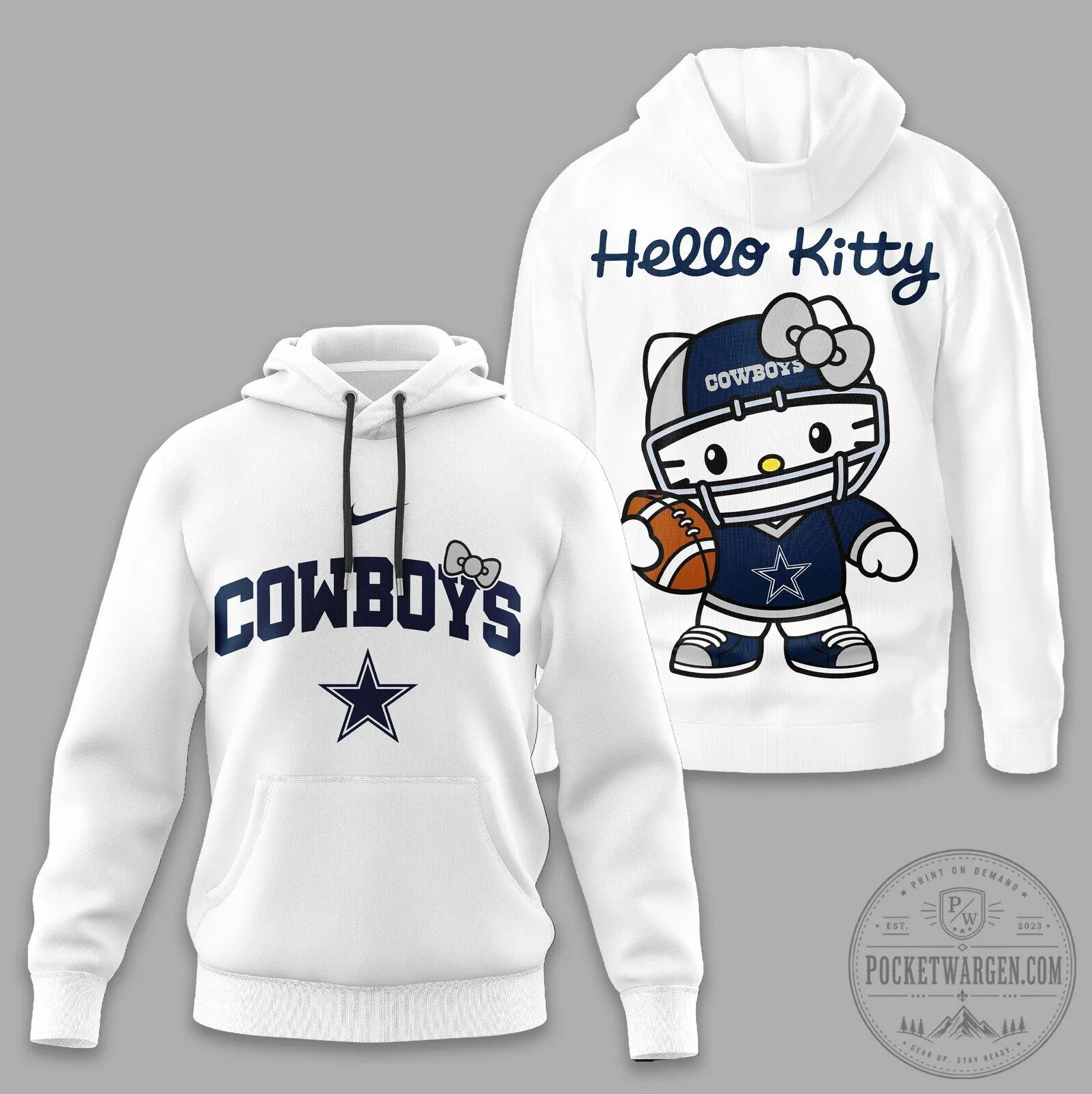 Dallas Cowboys Hello Kitty Football Team Fan Hoodie 5 Dallas Cowboys Hello Kitty Football Team Fan Hoodie