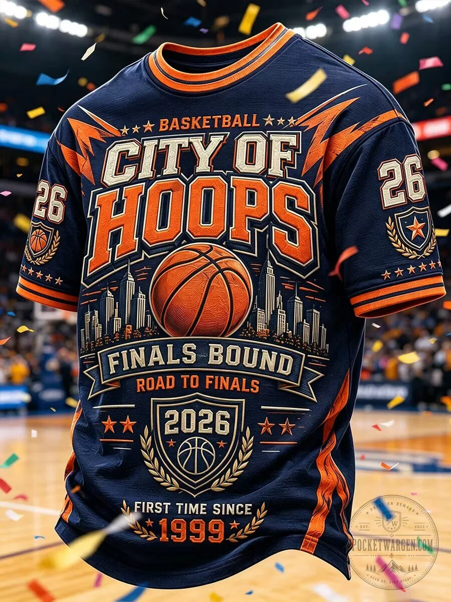 City of Hoops Basketball Fan Shirt, Finals Bound Road to Finals 2026 T-Shirt