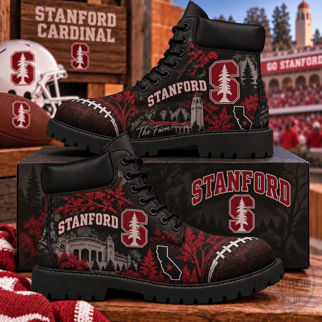 Stanford Cardinal Football Fans High-Top Boots Stanford Cardinal Football Fans High-Top Boots