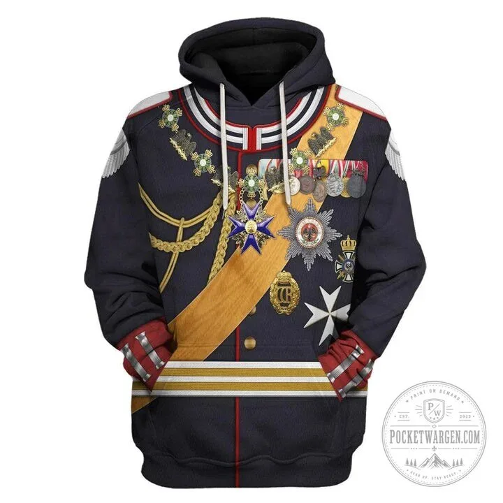 Kaiser Wilhelm II German Empire Gala Uniform Costume Hoodie and Pants Set 19 Kaiser Wilhelm II German Empire Gala Uniform Costume Hoodie and Pants Set