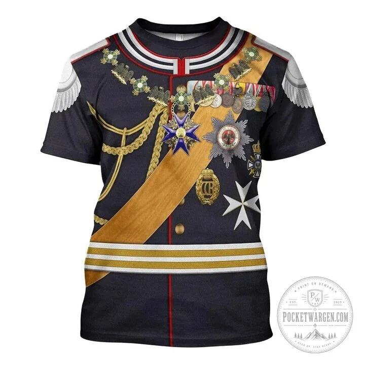 Kaiser Wilhelm II German Empire Gala Uniform Costume Hoodie and Pants Set 21 Kaiser Wilhelm II German Empire Gala Uniform Costume Hoodie and Pants Set