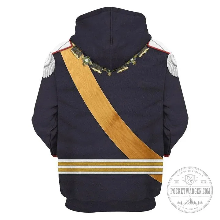 Kaiser Wilhelm II German Empire Gala Uniform Costume Hoodie and Pants Set 25 Kaiser Wilhelm II German Empire Gala Uniform Costume Hoodie and Pants Set
