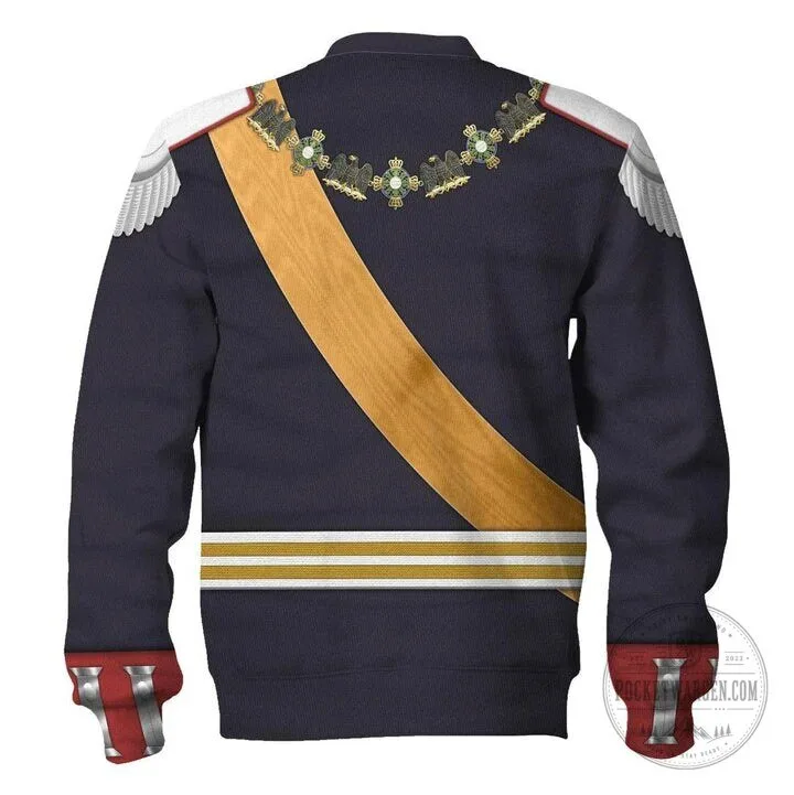 Kaiser Wilhelm II German Empire Gala Uniform Costume Hoodie and Pants Set 26 Kaiser Wilhelm II German Empire Gala Uniform Costume Hoodie and Pants Set