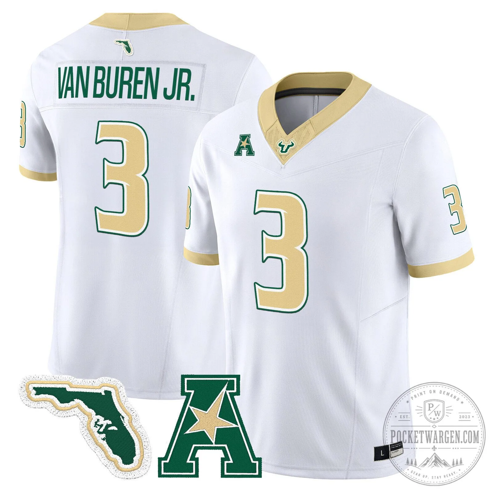 South Florida Bulls The Gold Standard Vapor Limited Football Jersey 1 South Florida Bulls The Gold Standard Vapor Limited Football Jersey