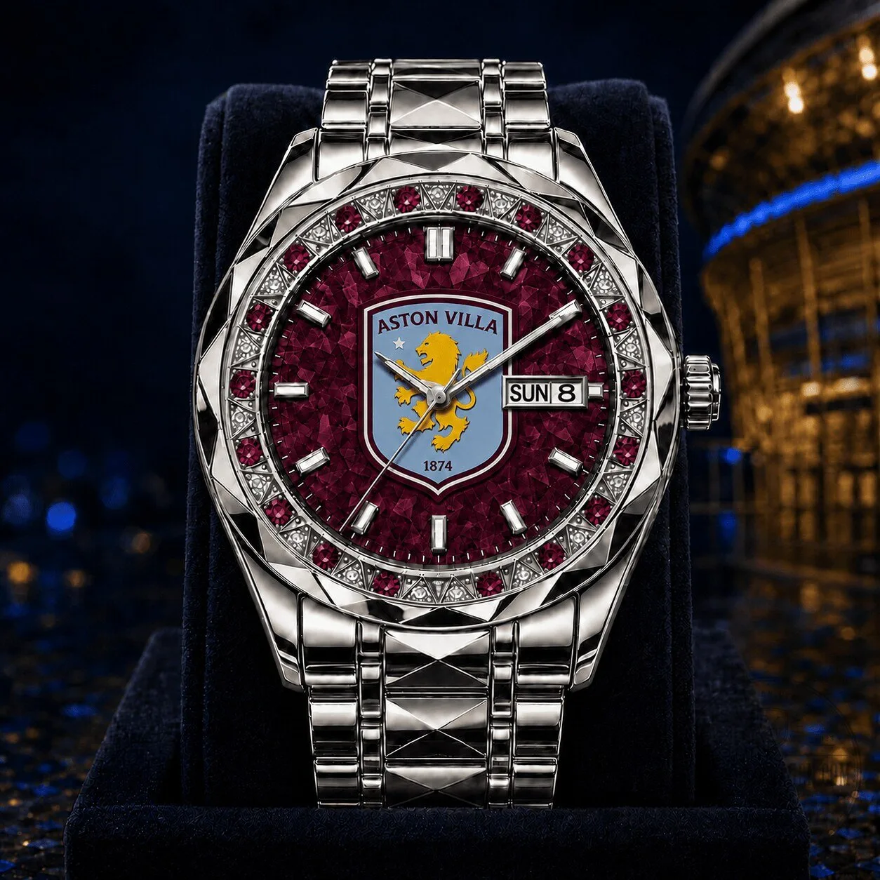 Aston Villa Football Club English Premier League Luxury Men's Watch