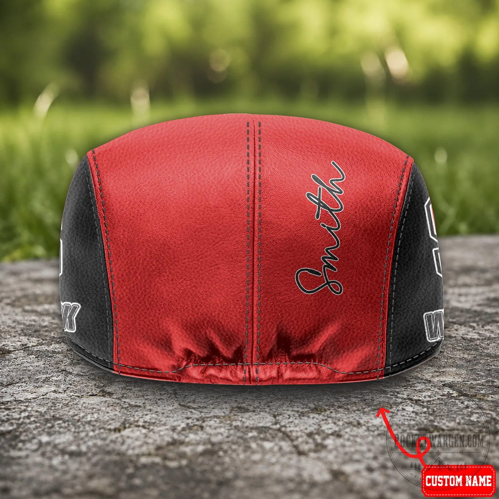 North Carolina State Wolfpack NCAA Golf Flat Cap, Red and Black Wolfpack Hat 11 North Carolina State Wolfpack NCAA Golf Flat Cap, Red and Black Wolfpack Hat