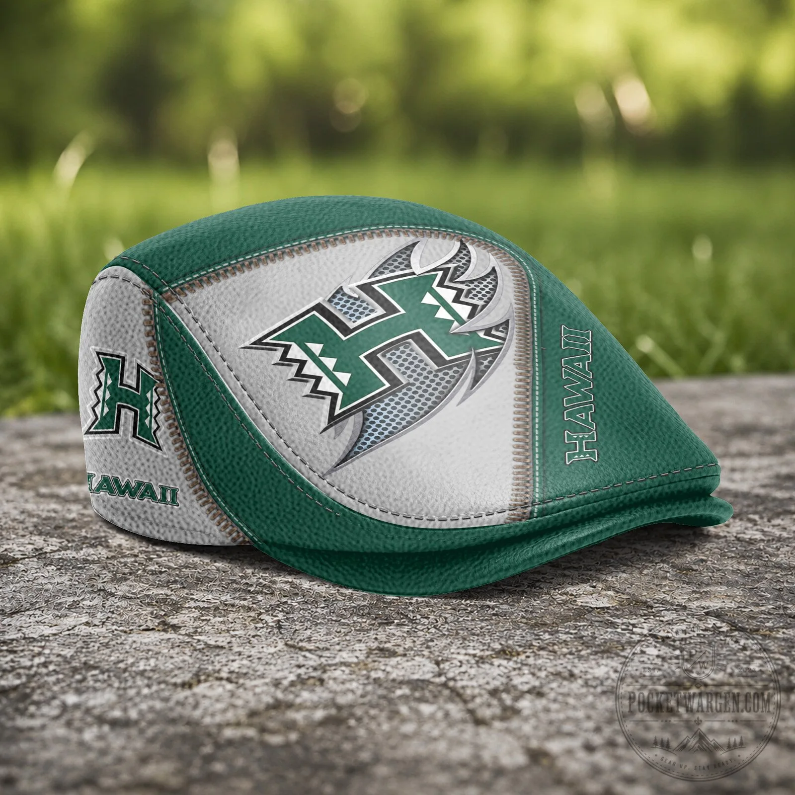 Hawaii Rainbow Warriors NCAA Jeff Cap Flat Cap