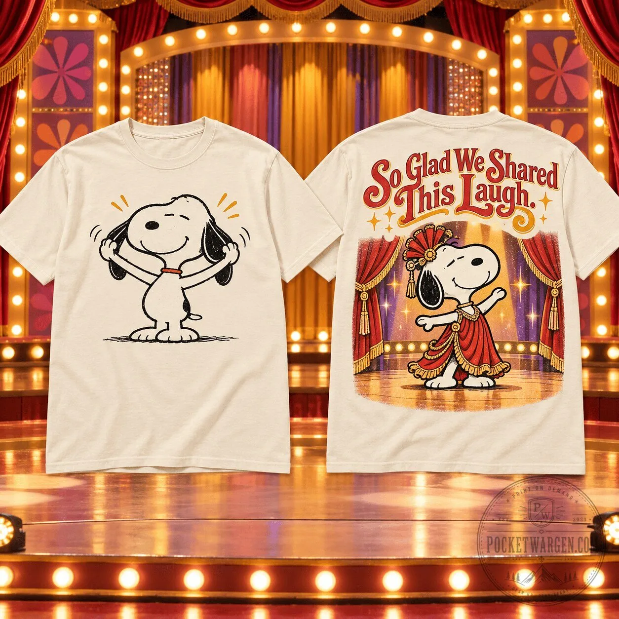 Snoopy The Carol Burnett Show Classic Laughs Comedy Fan T-Shirt 2 Snoopy The Carol Burnett Show Classic Laughs Comedy Fan T-Shirt