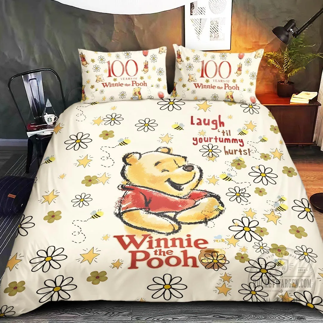 Winnie the Pooh 100 Years Laugh Until Your Tummy Hurts Bedding Set