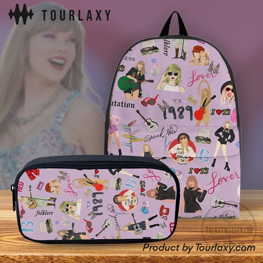 Backpack and Pencil Case Set for Taylor Swift's Eras Tour 2 Backpack and Pencil Case Set for Taylor Swift's Eras Tour