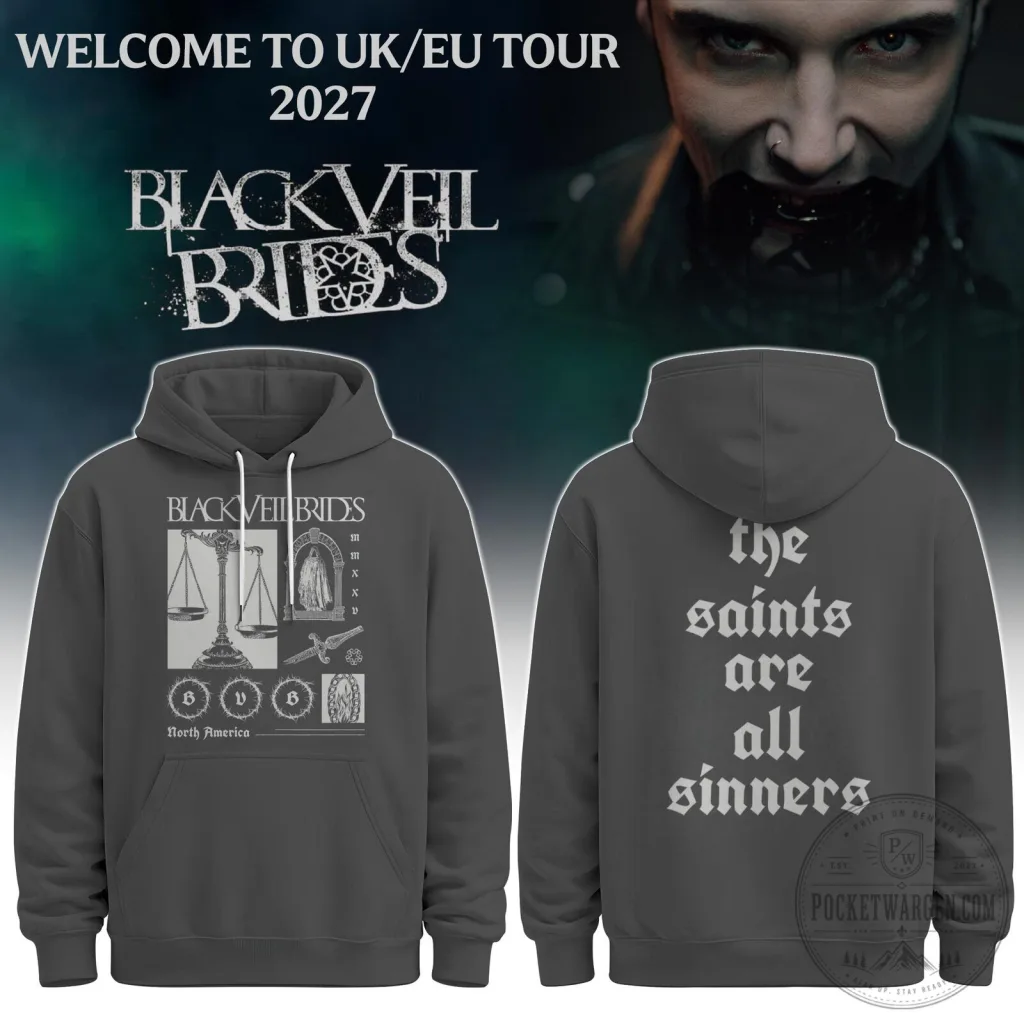 Black Veil Brides The Saints Are All Sinners North America Tour Hoodie Black Veil Brides The Saints Are All Sinners North America Tour Hoodie