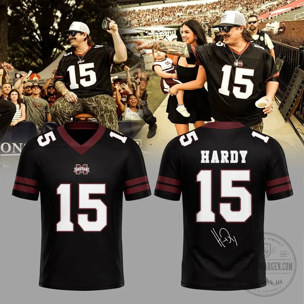 Hardy Mississippi State Bulldogs Football Jersey 2 Hardy Mississippi State Bulldogs Football Jersey