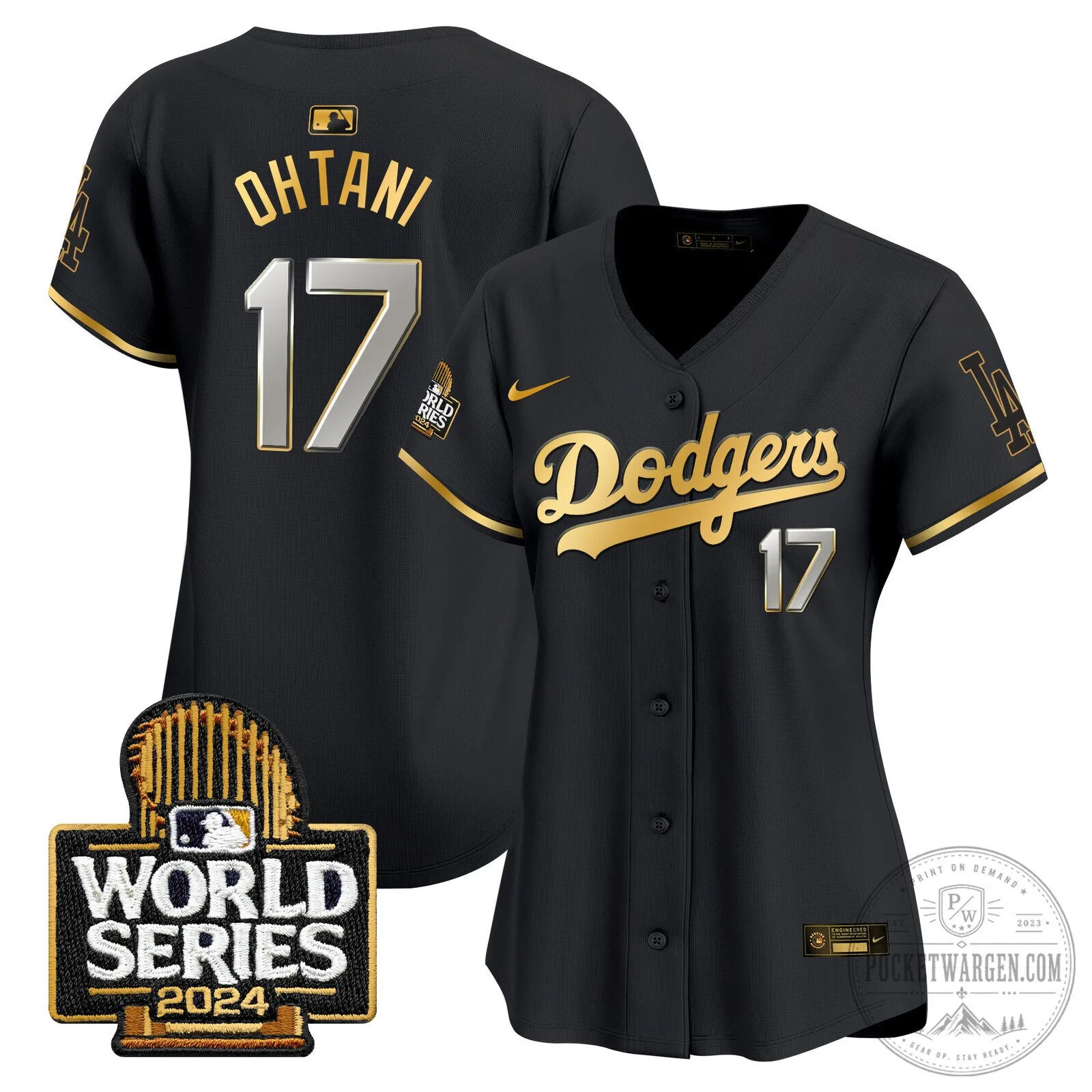 Los Angeles Dodgers 2024 World Series Gold Trim Baseball Jersey 55 Los Angeles Dodgers 2024 World Series Gold Trim Baseball Jersey