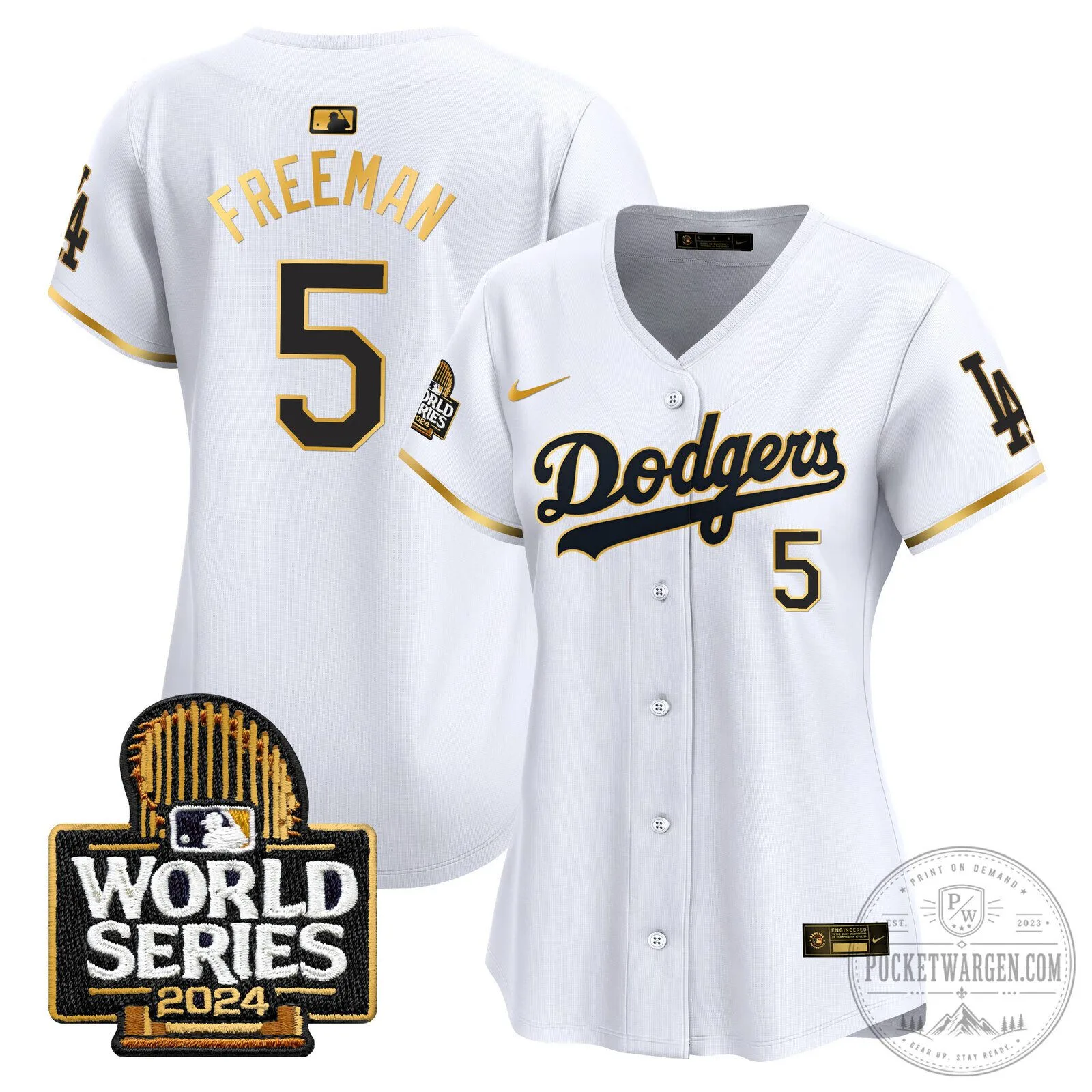 Los Angeles Dodgers 2024 World Series Gold Trim Baseball Jersey 66 Los Angeles Dodgers 2024 World Series Gold Trim Baseball Jersey