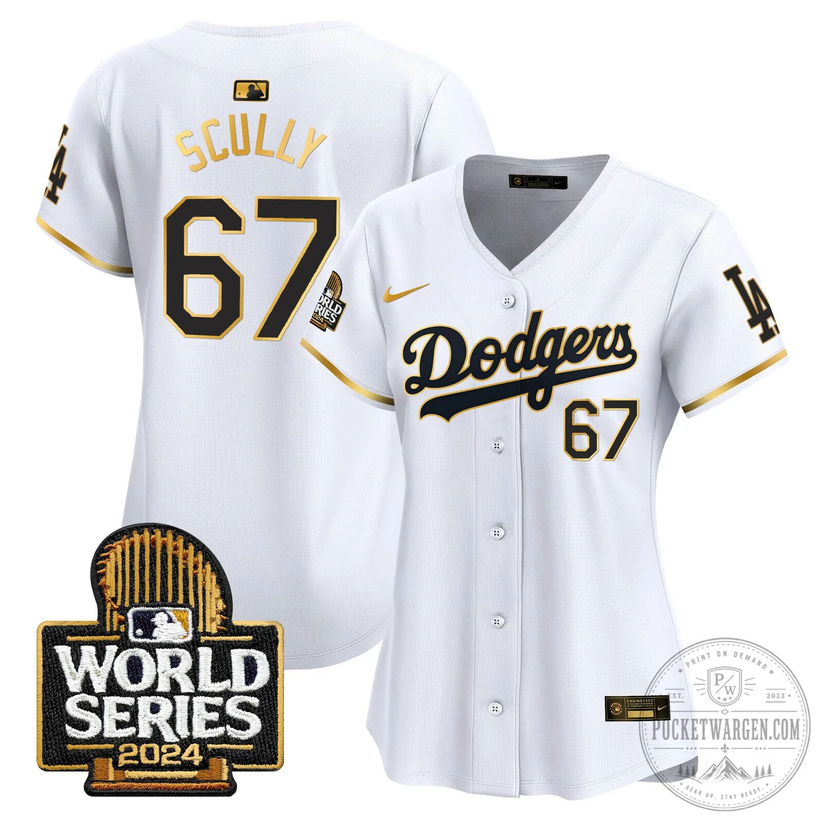 Los Angeles Dodgers 2024 World Series Gold Trim Baseball Jersey 69 Los Angeles Dodgers 2024 World Series Gold Trim Baseball Jersey
