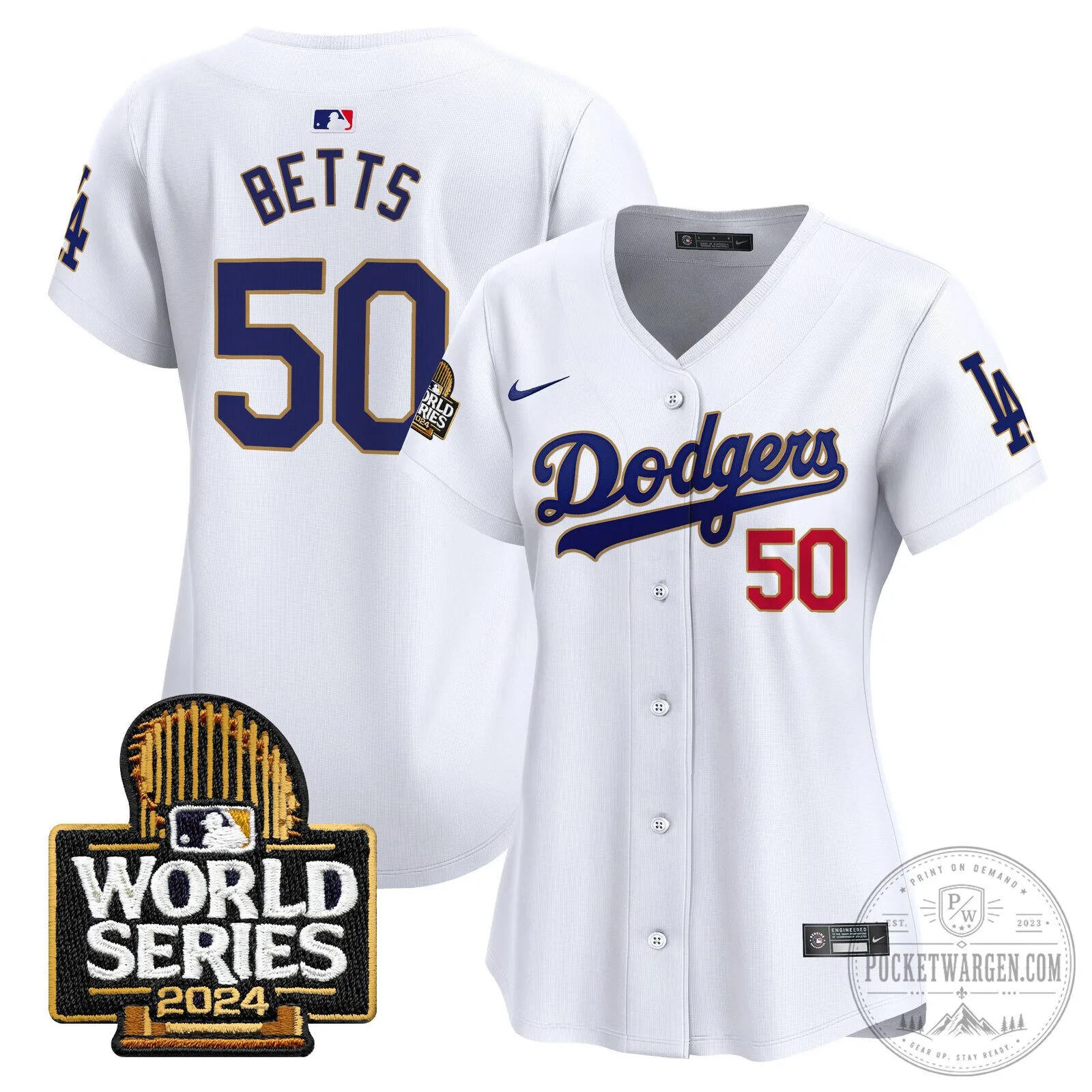 Los Angeles Dodgers 2024 World Series Gold Trim Baseball Jersey 77 Los Angeles Dodgers 2024 World Series Gold Trim Baseball Jersey
