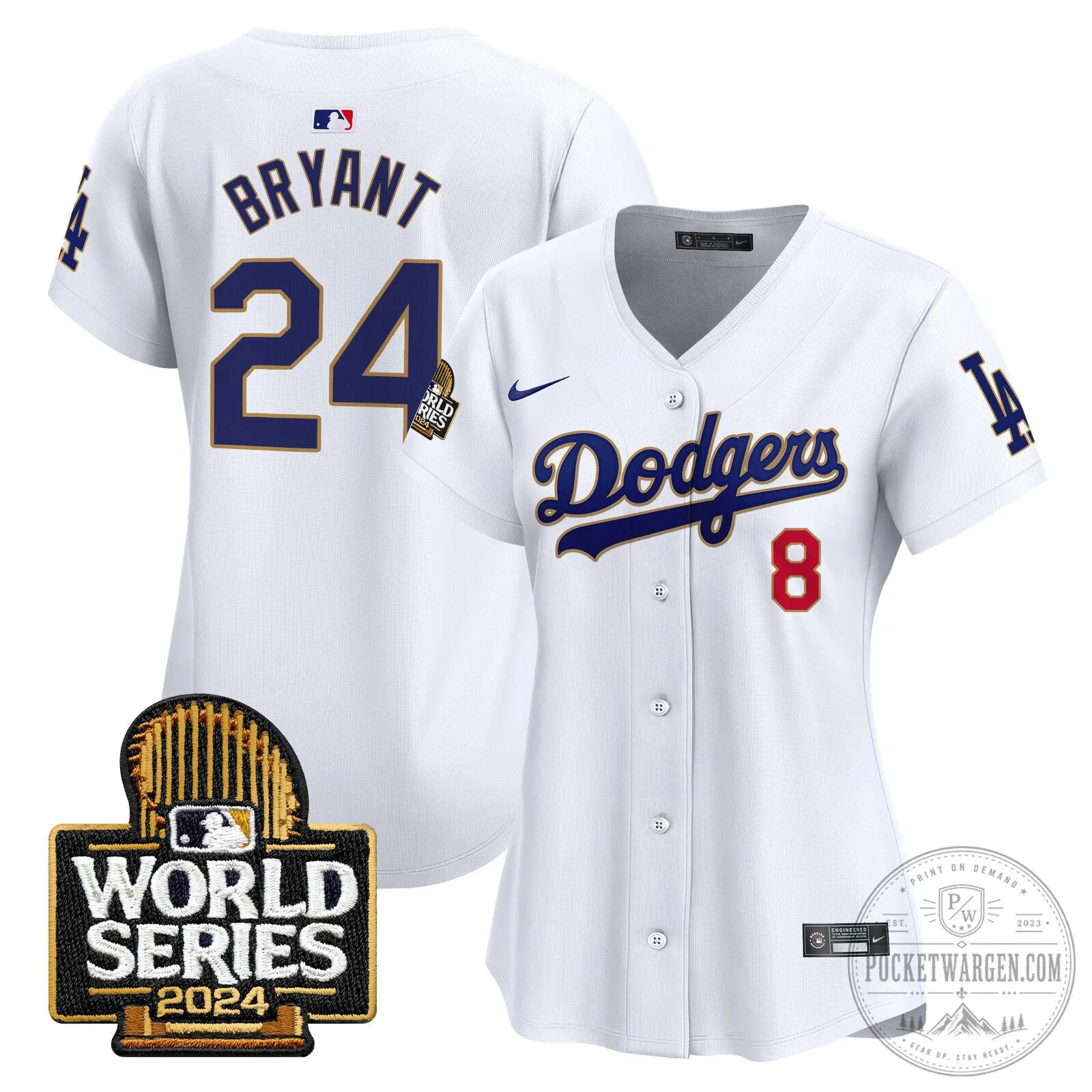 Los Angeles Dodgers 2024 World Series Gold Trim Baseball Jersey 78 Los Angeles Dodgers 2024 World Series Gold Trim Baseball Jersey