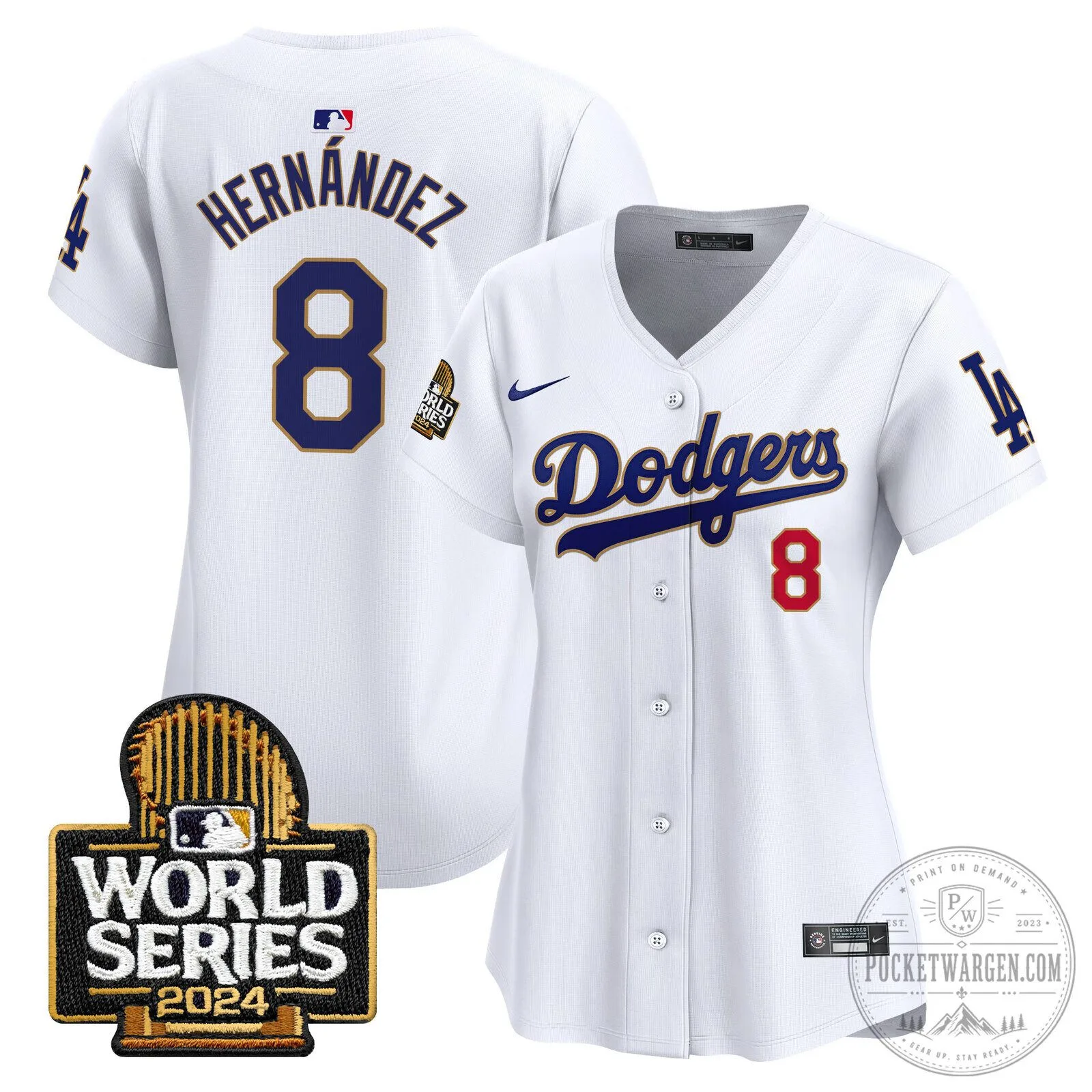 Los Angeles Dodgers 2024 World Series Gold Trim Baseball Jersey 80 Los Angeles Dodgers 2024 World Series Gold Trim Baseball Jersey