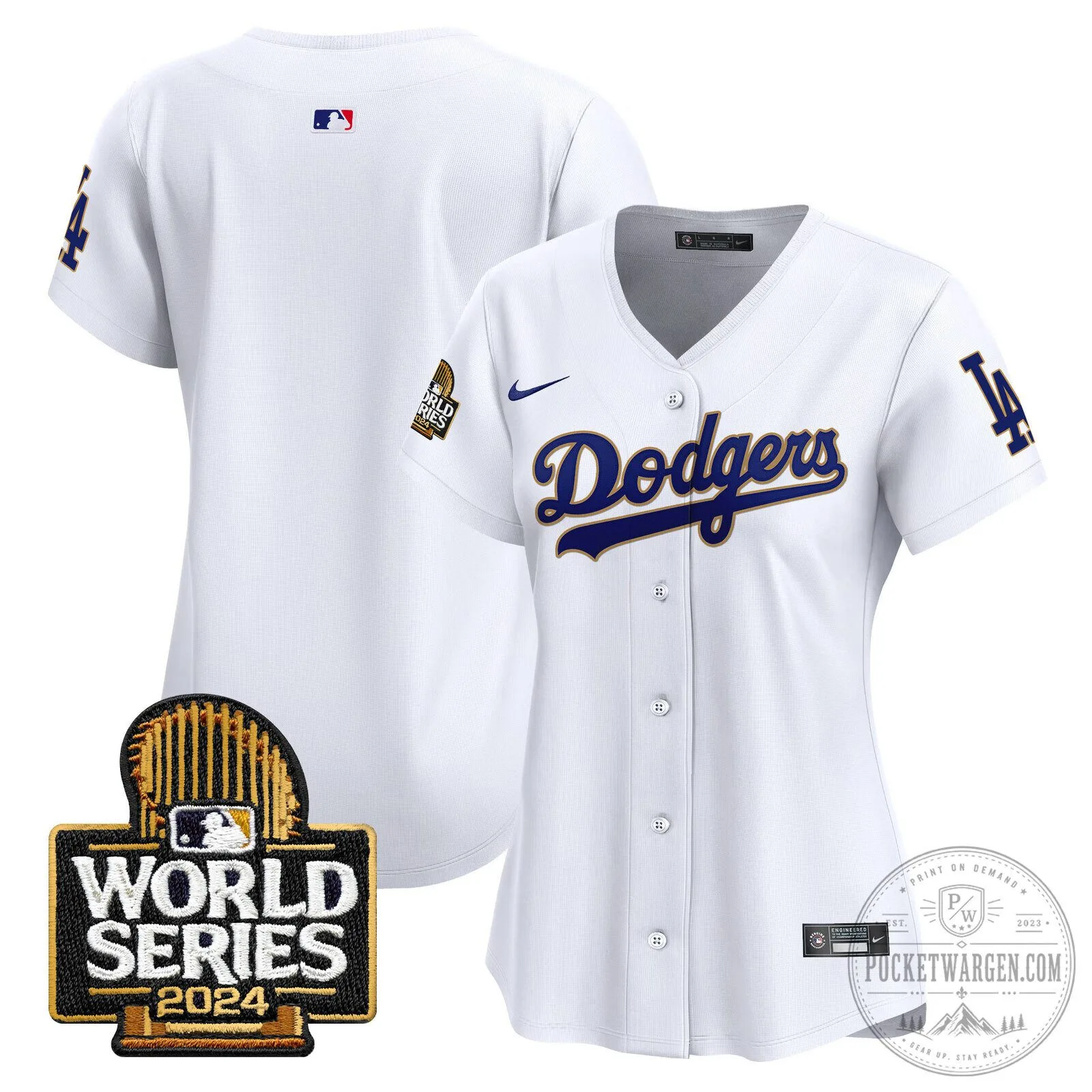 Los Angeles Dodgers 2024 World Series Gold Trim Baseball Jersey 83 Los Angeles Dodgers 2024 World Series Gold Trim Baseball Jersey