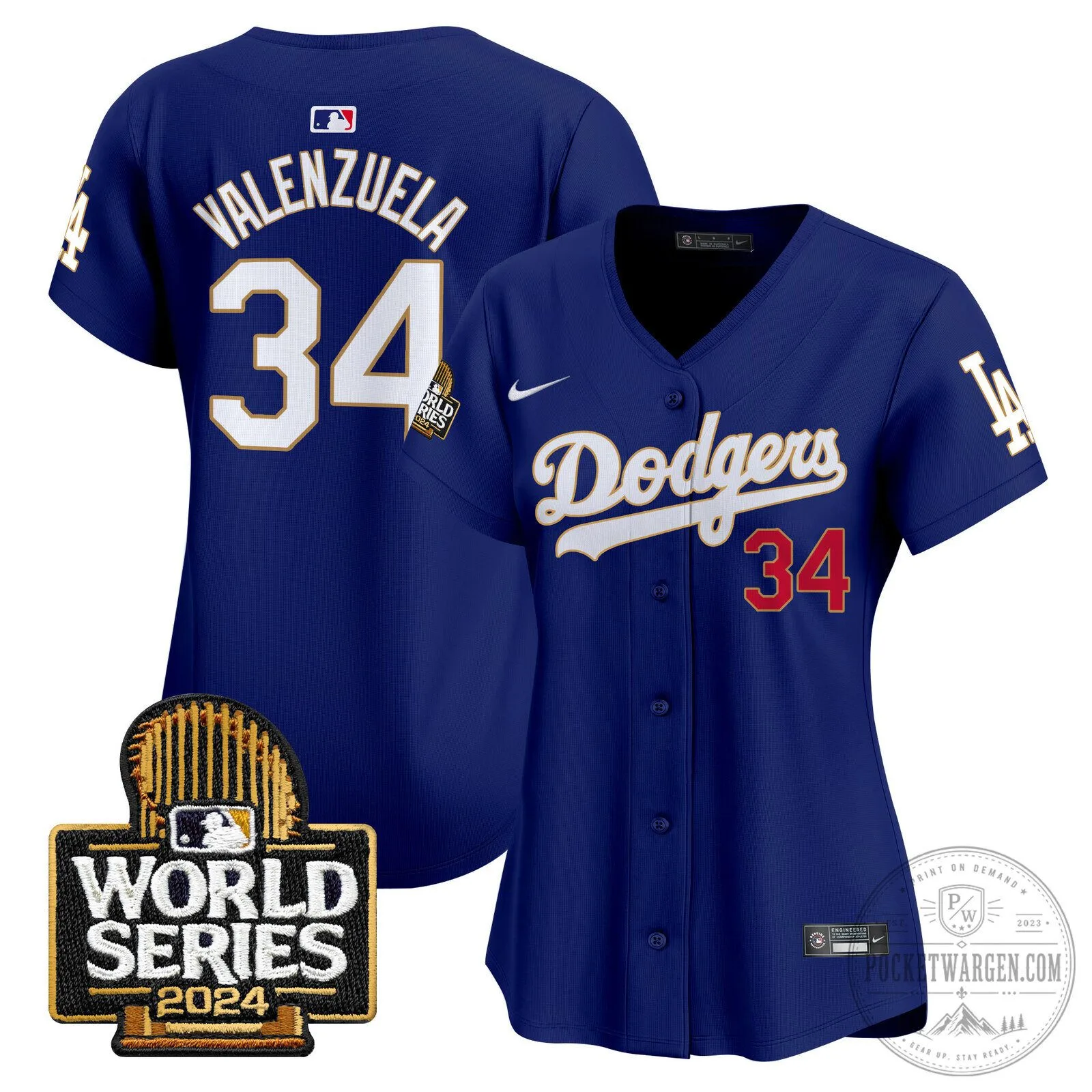 Los Angeles Dodgers 2024 World Series Gold Trim Baseball Jersey 84 Los Angeles Dodgers 2024 World Series Gold Trim Baseball Jersey