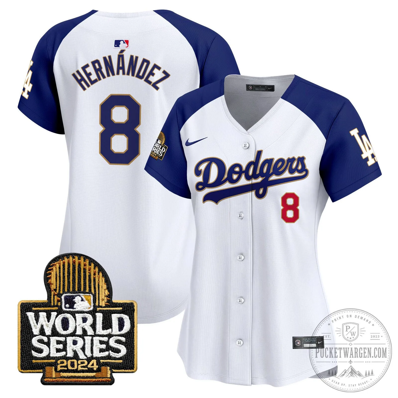 Los Angeles Dodgers 2024 World Series Gold Trim Baseball Jersey 100 Los Angeles Dodgers 2024 World Series Gold Trim Baseball Jersey
