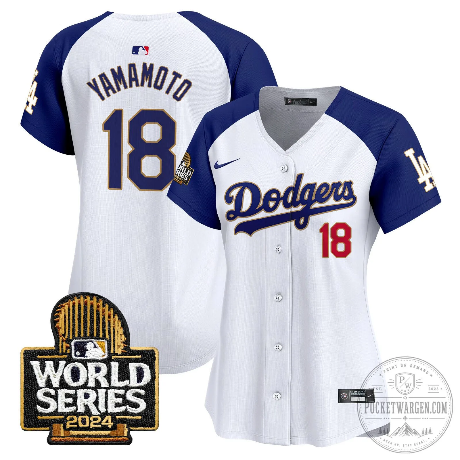 Los Angeles Dodgers 2024 World Series Gold Trim Baseball Jersey 101 Los Angeles Dodgers 2024 World Series Gold Trim Baseball Jersey