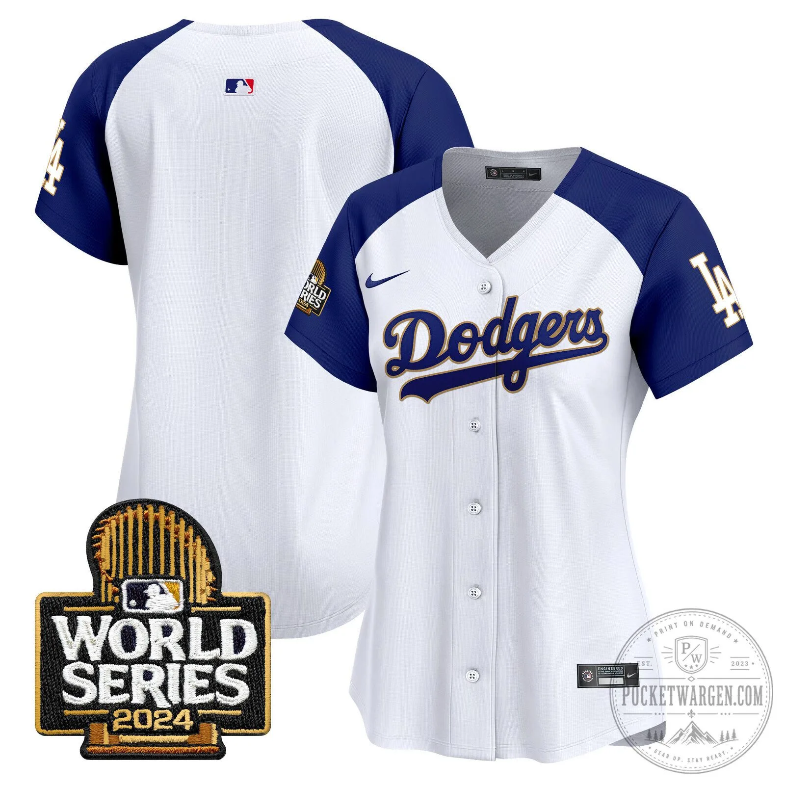 Los Angeles Dodgers 2024 World Series Gold Trim Baseball Jersey 103 Los Angeles Dodgers 2024 World Series Gold Trim Baseball Jersey