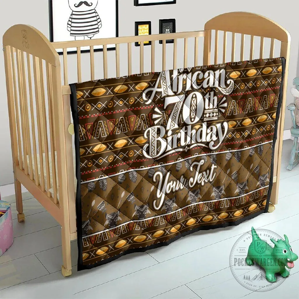 Personalized African 70th Birthday Tribal Pattern Mudcloth Heritage Art Quilt 14 Personalized African 70th Birthday Tribal Pattern Mudcloth Heritage Art Quilt