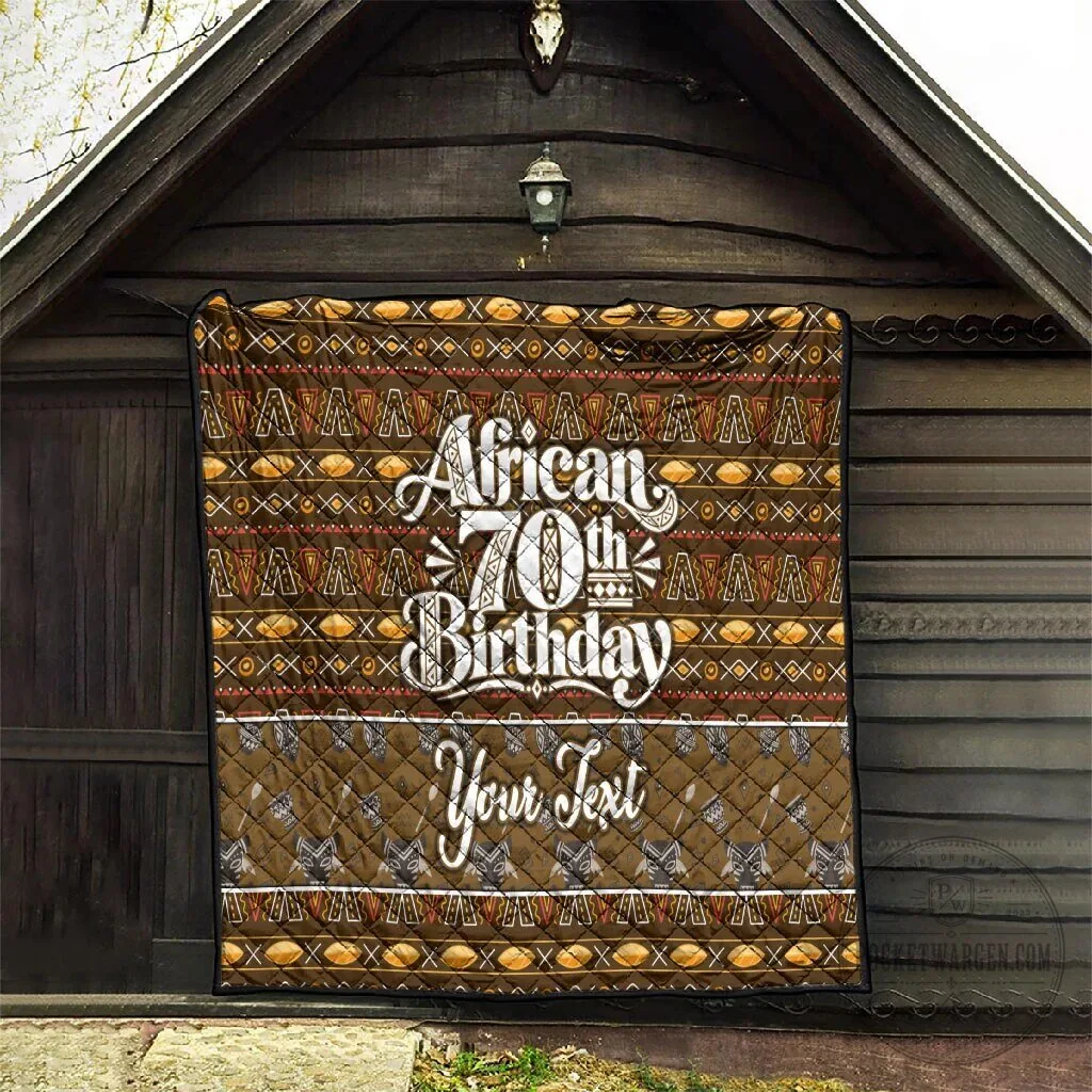 Personalized African 70th Birthday Tribal Pattern Mudcloth Heritage Art Quilt 15 Personalized African 70th Birthday Tribal Pattern Mudcloth Heritage Art Quilt