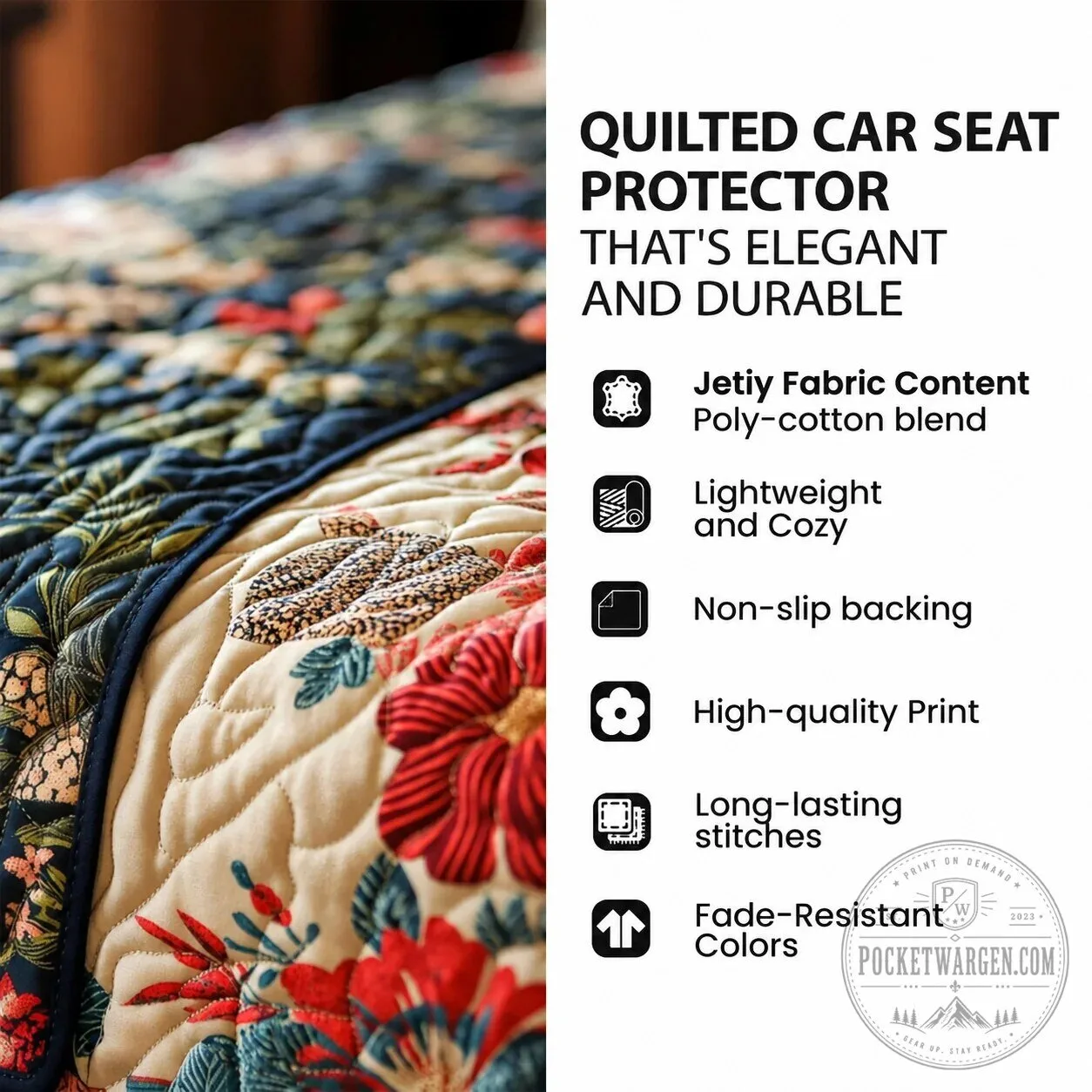 Nutcracker Ballerina Christmas Quilted Car Seat Cover Protector 11 Nutcracker Ballerina Christmas Quilted Car Seat Cover Protector