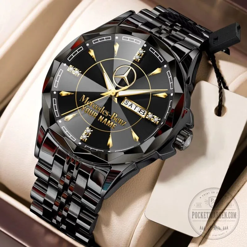 Mercedes-Benz Custom Name Elegant Design Gold and Silver Watch 20 Mercedes-Benz Custom Name Elegant Design Gold and Silver Watch