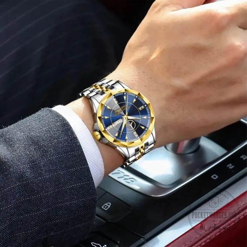 Mercedes-Benz Custom Name Elegant Design Gold and Silver Watch 24 Mercedes-Benz Custom Name Elegant Design Gold and Silver Watch