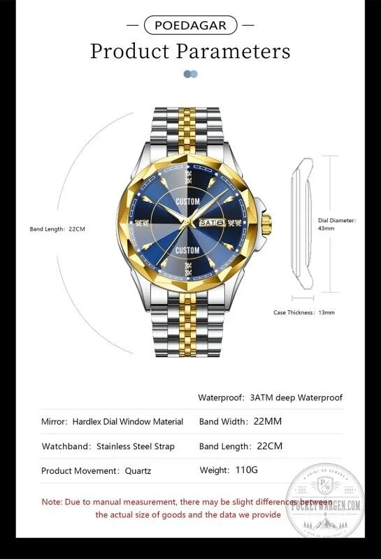 Mercedes-Benz Custom Name Elegant Design Gold and Silver Watch 27 Mercedes-Benz Custom Name Elegant Design Gold and Silver Watch