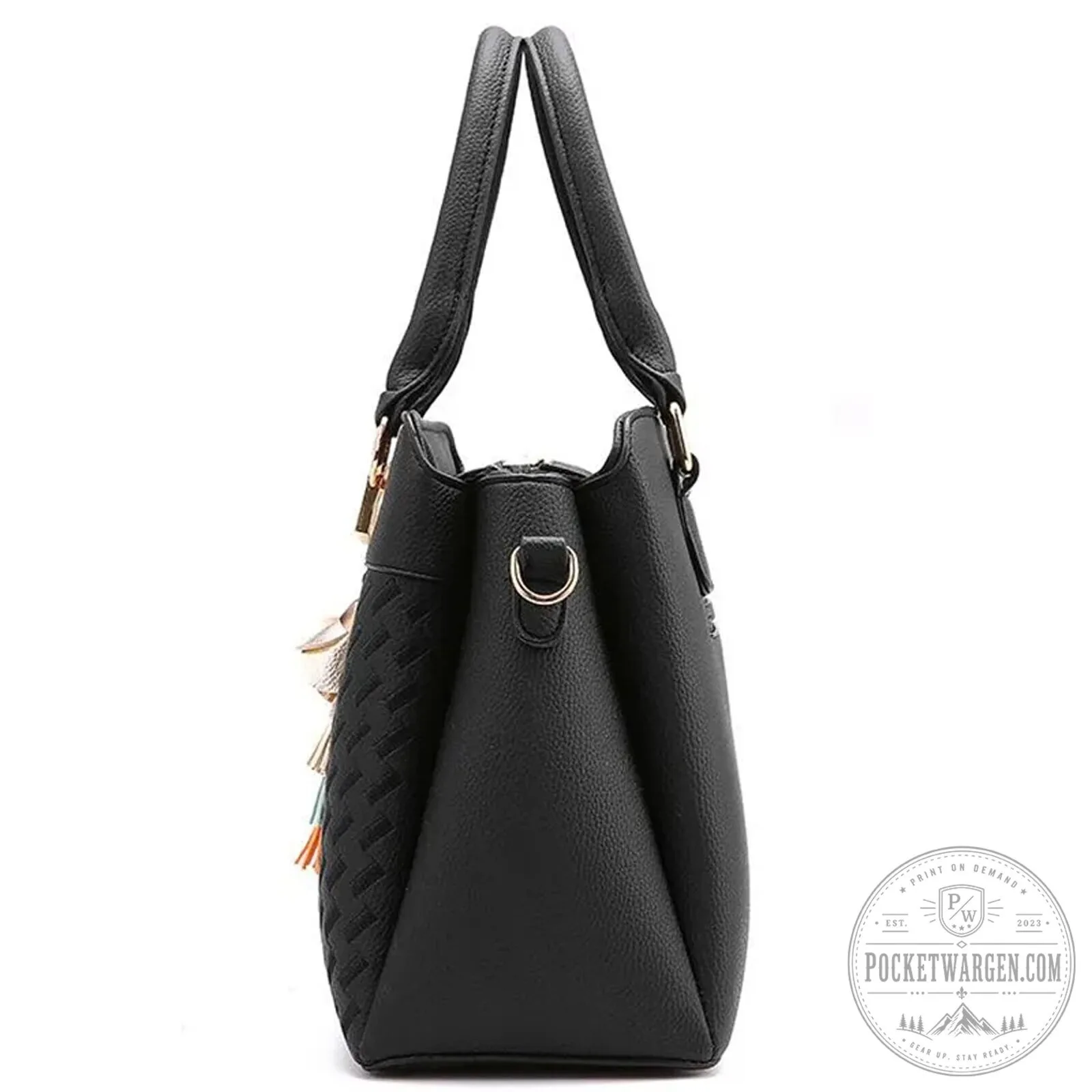 Buick Car Logo Custom Name Black Leather Handbag for Women 28 Buick Car Logo Custom Name Black Leather Handbag for Women
