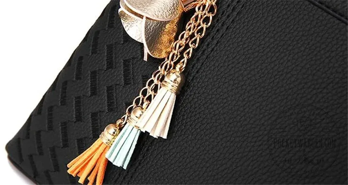 Buick Car Logo Custom Name Black Leather Handbag for Women 32 Buick Car Logo Custom Name Black Leather Handbag for Women
