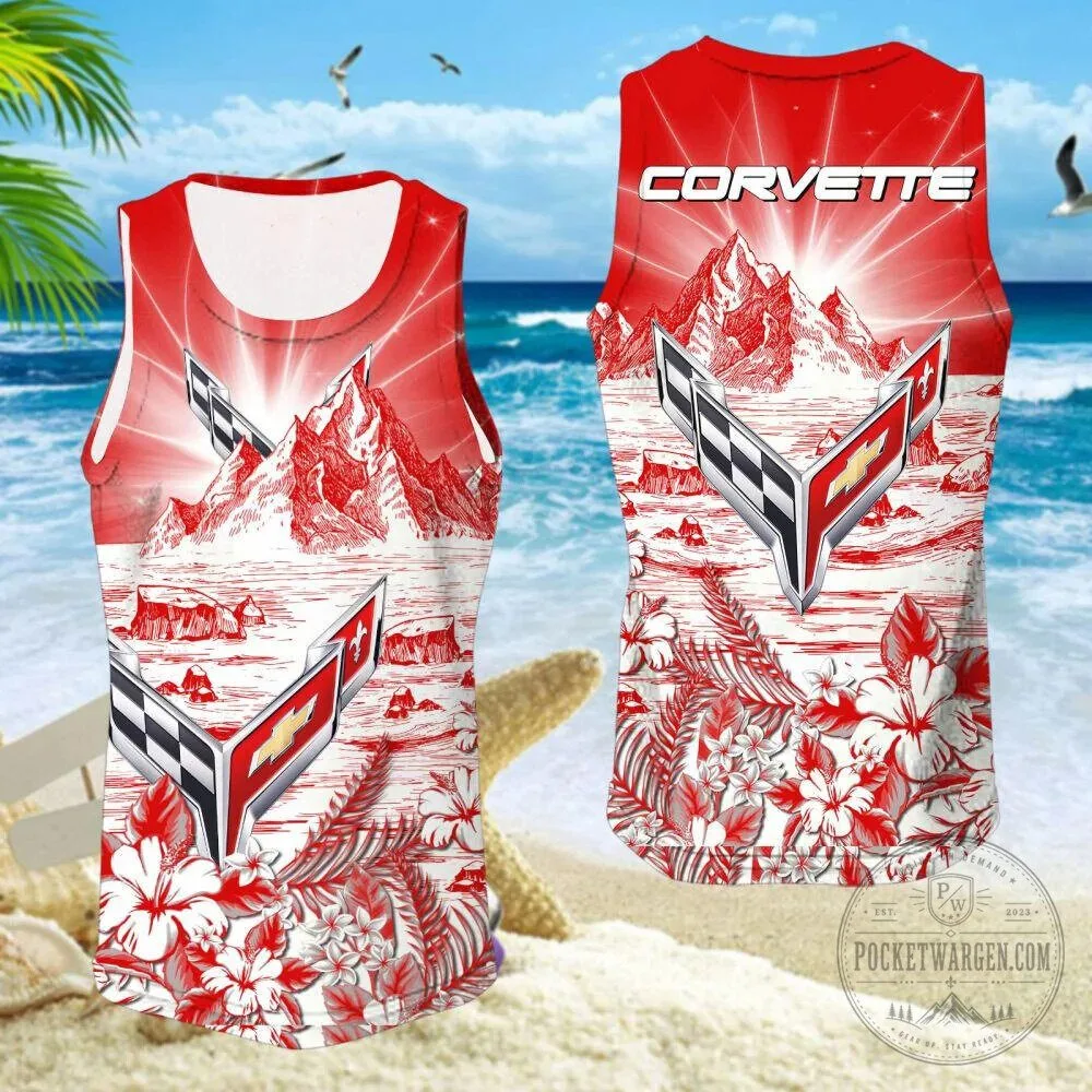 Corvette Logo Hawaiian Shirt Summer Beach Vacation Apparel 17 Corvette Logo Hawaiian Shirt Summer Beach Vacation Apparel