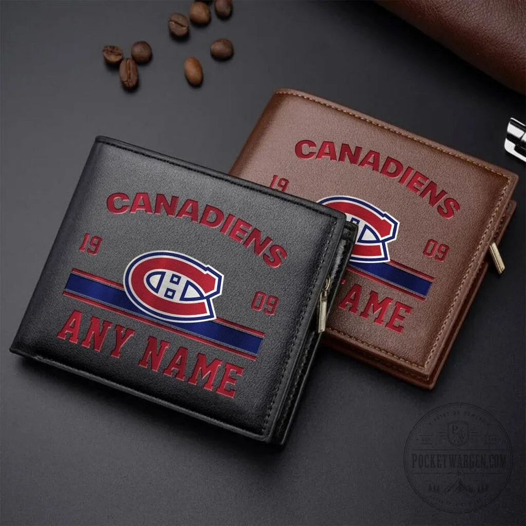 Montreal Canadiens Personalized Leather Wallet for Men and Women 5 Montreal Canadiens Personalized Leather Wallet for Men and Women