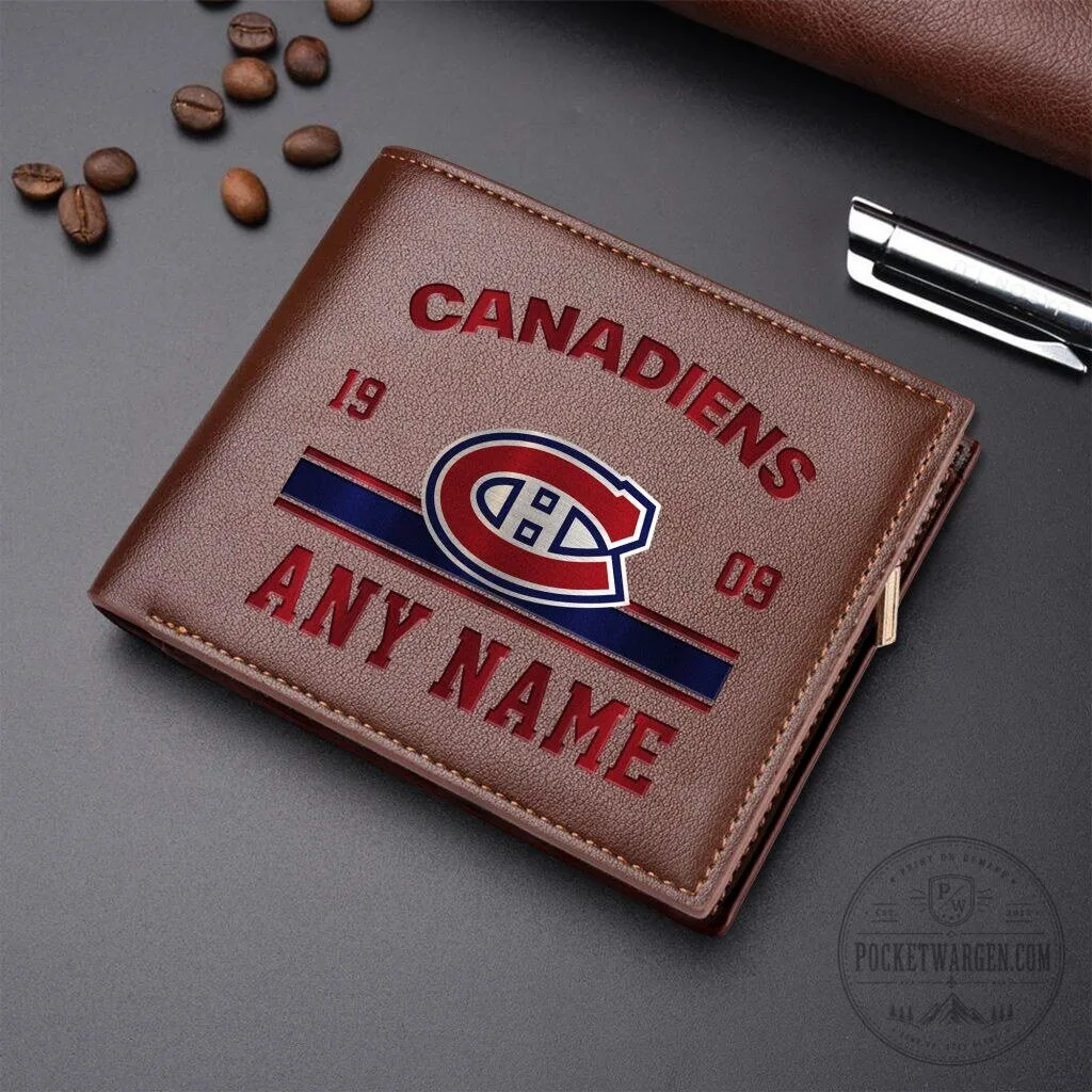 Montreal Canadiens Personalized Leather Wallet for Men and Women 7 Montreal Canadiens Personalized Leather Wallet for Men and Women