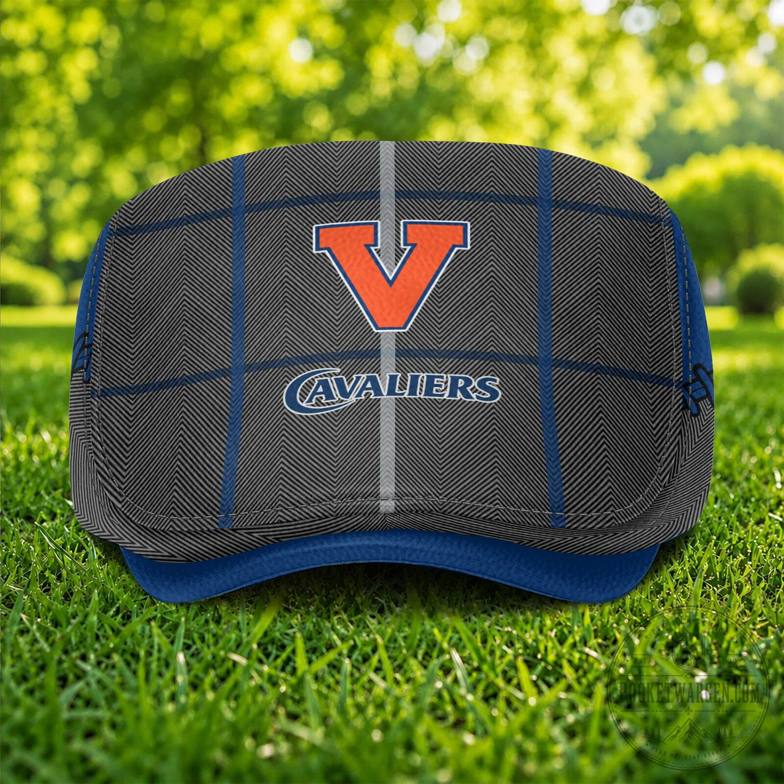Virginia Cavaliers NCAA Plaid Pattern Golf Flat Cap Hat 8 Virginia Cavaliers NCAA Plaid Pattern Golf Flat Cap Hat