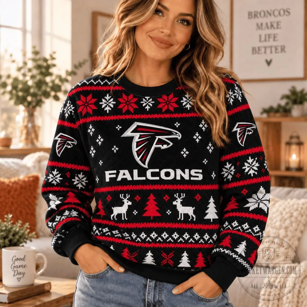 Atlanta Falcons NFL Christmas Ugly Sweater Holiday Season Sweatshirt Atlanta Falcons NFL Christmas Ugly Sweater Holiday Season Sweatshirt
